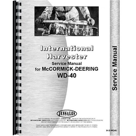 New Mccormick Deering WD40 Tractor Service Manual